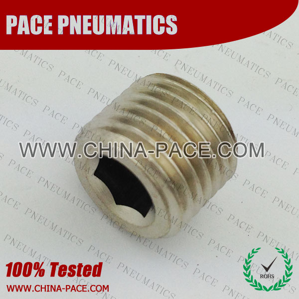 Poh,Brass air connector, brass fitting,Pneumatic Fittings, Air Fittings, one touch tube fittings, Nickel Plated Brass Push in Fittings